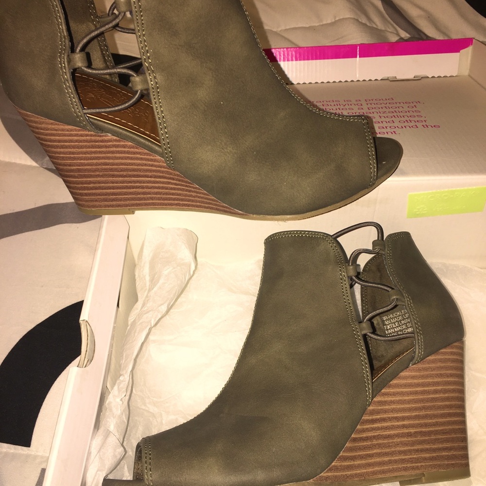 Sugar Bootie Heeled Wedges